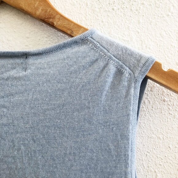BROOKS & BROTHERS Sleeveless 100% Merino Wool Knit Top Size Small - Picture 4 of 8